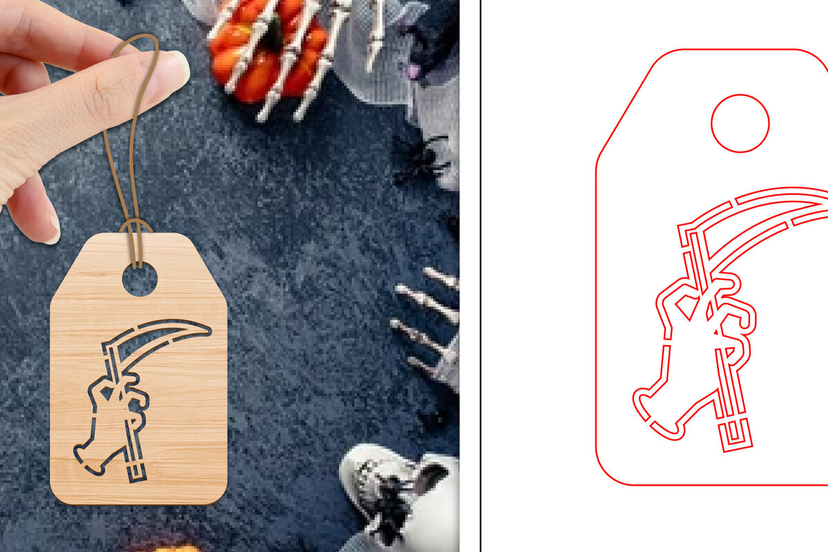 Intra απο ξύλο plywood  Χρώμα wenge 3mm-4mm πάχος - Ετικέτες δώρου αποκριών | Ετικέτες Δίασταση 15x15 cm INTRAFABR-102681162