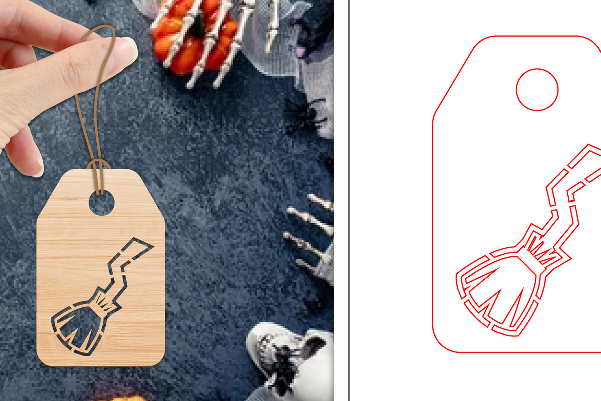 Intra απο ξύλο plywood  Χρώμα wenge 3mm-4mm πάχος - Ετικέτες δώρου αποκριών | Ετικέτες Δίασταση 15x15 cm INTRAFABR-121898550