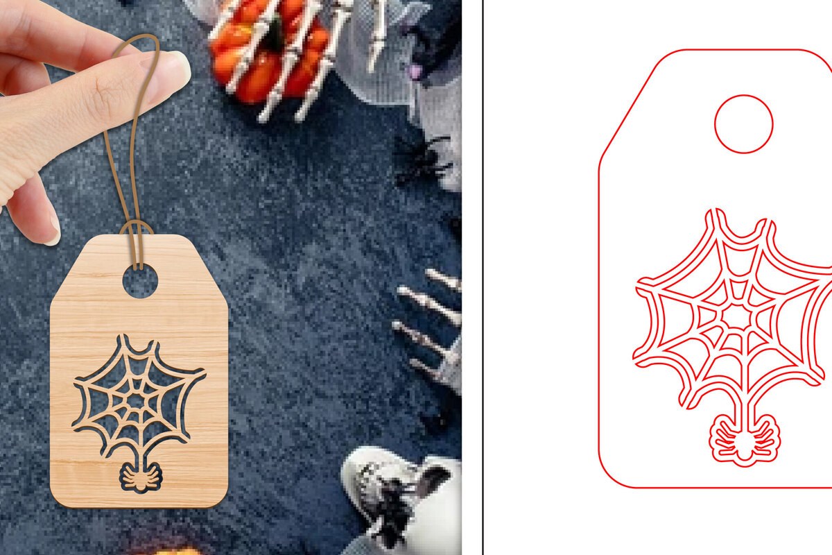 Intra απο ξύλο plywood  Χρώμα wenge 3mm-4mm πάχος - Ετικέτες δώρου αποκριών | Ετικέτες Δίασταση 15x15 cm INTRAFABR-104459340