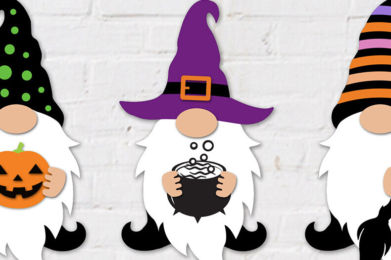 Intra απο ξύλο plywood  Χρώμα wenge 3mm-4mm πάχος - Halloween Gnome 3d Δίασταση 15x15 cm INTRAFABR-117463493