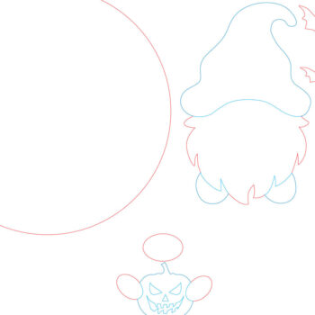 Intra απο ξύλο plywood  Χρώμα wenge 3mm-4mm πάχος - Κρεμάστρα πόρτας Halloween Gnome Δίασταση 15x15 cm INTRAFABR-116148137 - Image 4