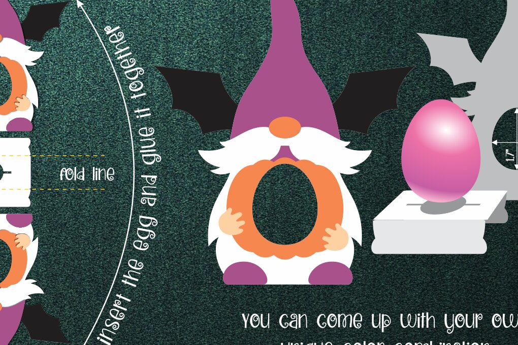 Intra απο ξύλο plywood  Χρώμα wenge 3mm-4mm πάχος - Πρότυπο για το Halloween Gnome Egg Holder Δίασταση 15x15 cm INTRAFABR-116148199