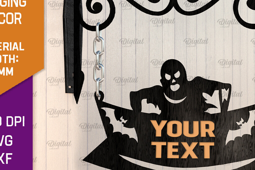 Intra απο ξύλο plywood  Χρώμα wenge 3mm-4mm πάχος - Κρεμαστό ντεκόρ Halloween Κόψιμο με λέιζερ Δίασταση 15x15 cm INTRAFABR-92620739