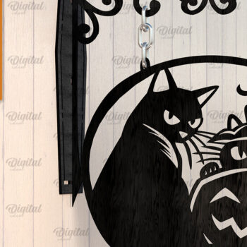 Intra απο ξύλο plywood  Χρώμα wenge 3mm-4mm πάχος - Κρεμαστό ντεκόρ Halloween Κόψιμο με λέιζερ Δίασταση 15x15 cm INTRAFABR-92620808 - Image 1