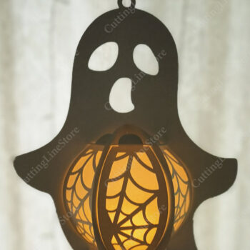 Intra απο ξύλο plywood  Χρώμα wenge 3mm-4mm πάχος - Κρεμαστά φανάρια αποκριών Δίασταση 15x15 cm INTRAFABR-31078056 - Image 2