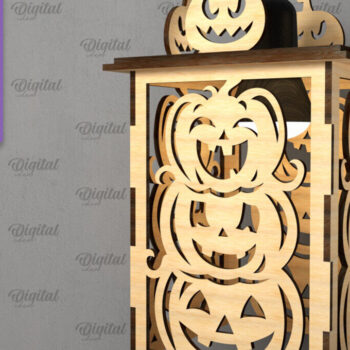 Intra απο ξύλο plywood  Χρώμα wenge 3mm-4mm πάχος - Δέσμη λέιζερ με κρεμαστά φανάρια αποκριών Δίασταση 15x15 cm INTRAFABR-100609946 - Image 3