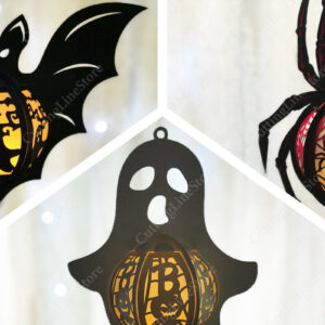 Intra απο ξύλο plywood  Χρώμα wenge 3mm-4mm πάχος - Κρεμαστά φανάρια αποκριών Δίασταση 15x15 cm INTRAFABR-100609745