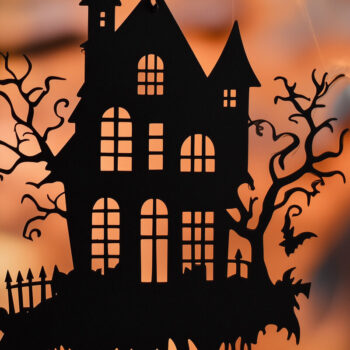 Intra απο ξύλο plywood 3mm-4mm πάχος - Πακέτο  Decor Haunted House Halloween Δίασταση 15x15 cm INTRAFABR-103060179 - Image 6