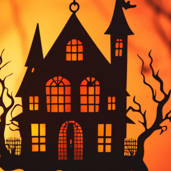 Intra απο ξύλο plywood 3mm-4mm πάχος - Πακέτο  Decor Haunted House Halloween Δίασταση 15x15 cm INTRAFABR-103060179 - Image 9