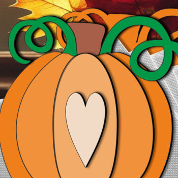 Intra απο ξύλο plywood Χρώμα wenge 3mm-4mm πάχος - Halloween Heart Pumpkin Ppkin Laser Δίασταση 15x15 cm INTRAFABR-77093313 - Image 3