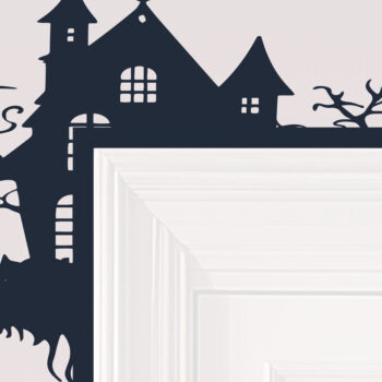 Intra απο ξύλο plywood  Χρώμα wenge 3mm-4mm πάχος - Πακέτο Halloween Home Door Corners Δίασταση 20x25 cm INTRAFABR-76594730 - Image 6