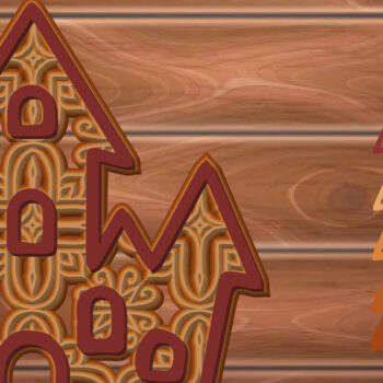 Intra απο ξύλο plywood  Χρώμα wenge 3mm-4mm πάχος - Halloween Home Multi Layer Frame Δίασταση 20x25 cm INTRAFABR-77093404 - Image 1