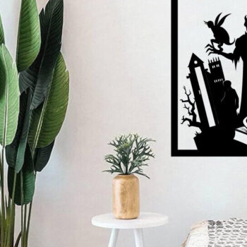 Intra απο ξύλο plywood  Χρώμα wenge 3mm-4mm πάχος - Αρχεία λέιζερ μετάλλων βιβλίων τρόμου Halloween Δίασταση 40x50 cm INTRAFABR-77093776 - Image 2