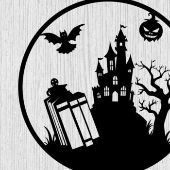 Intra απο ξύλο plywood Χρώμα wenge 3mm-4mm πάχος - Αρχεία λέιζερ μετάλλων βιβλίων τρόμου Halloween Δίασταση 40x50 cm INTRAFABR-77093874 - Image 1