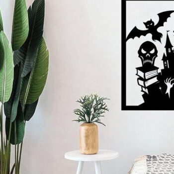 Intra απο ξύλο plywood Χρώμα wenge 3mm-4mm πάχος - Αρχεία λέιζερ μετάλλων βιβλίων τρόμου Halloween Δίασταση 40x50 cm INTRAFABR-80138919 - Image 2