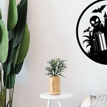 Intra απο ξύλο plywood Χρώμα wenge 3mm-4mm πάχος - Βιβλία τρόμου Halloween τέχνη τοίχου Δίασταση 40x50 cm INTRAFABR-80139374 - Image 3