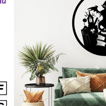 Intra απο ξύλο plywood  Χρώμα wenge 3mm-4mm πάχος - Βιβλία τρόμου Halloween τέχνη τοίχου Δίασταση 40x50 cm INTRAFABR-80139398 - Image 2