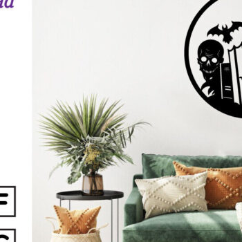 Intra απο ξύλο plywood Χρώμα wenge 3mm-4mm πάχος - Βιβλία τρόμου Halloween τέχνη τοίχου Δίασταση 40x50 cm INTRAFABR-80139428 - Image 2