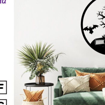 Intra απο ξύλο plywood Χρώμα wenge 3mm-4mm πάχος - Βιβλία τρόμου Halloween τέχνη τοίχου Δίασταση 40x50 cm INTRAFABR-76594841 - Image 2