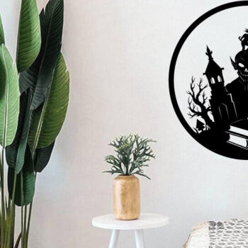 Intra απο ξύλο plywood Χρώμα wenge 3mm-4mm πάχος - Βιβλία τρόμου Halloween τέχνη τοίχου Δίασταση 40x50 cm INTRAFABR-76594939 - Image 3