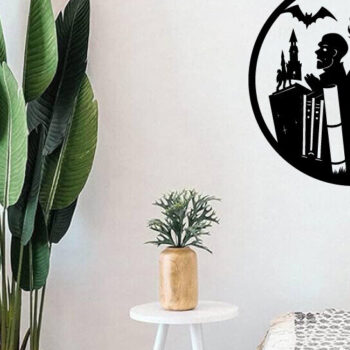 Intra απο ξύλο plywood  Χρώμα wenge 3mm-4mm πάχος - Βιβλία τρόμου Halloween τέχνη τοίχου Δίασταση 40x50 cm INTRAFABR-83548508 - Image 3