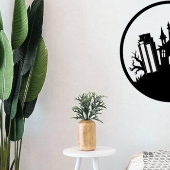 Intra απο ξύλο plywood  Χρώμα wenge 3mm-4mm πάχος - Βιβλία τρόμου Halloween τέχνη τοίχου Δίασταση 40x50 cm INTRAFABR-83548573 - Image 3