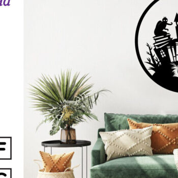 Intra απο ξύλο plywood  Χρώμα wenge 3mm-4mm πάχος - Βιβλία τρόμου Halloween τέχνη τοίχου Δίασταση 40x50 cm INTRAFABR-83548603 - Image 2