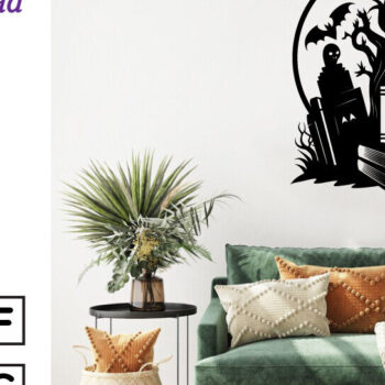 Intra απο ξύλο plywood  Χρώμα wenge 3mm-4mm πάχος - Βιβλία τρόμου Halloween τέχνη τοίχου Δίασταση 40x50 cm INTRAFABR-83548620 - Image 2