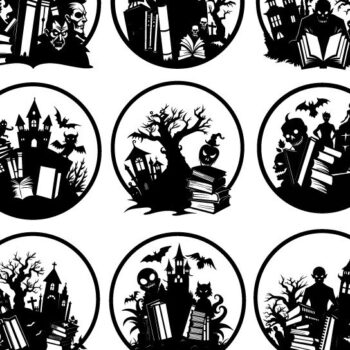 Intra απο ξύλο plywood  Χρώμα wenge 3mm-4mm πάχος - Halloween Horror Wall Art, Dxf Bundle Δίασταση 40x50 cm INTRAFABR-99566807 - Image 1