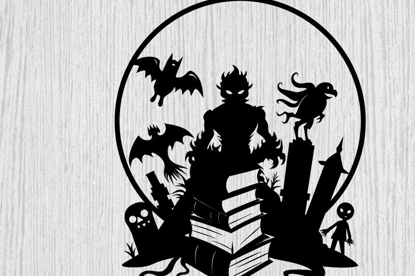 Intra απο ξύλο plywood  Χρώμα wenge 3mm-4mm πάχος - Halloween Horrors in This House Metal Δίασταση 40x50 cm INTRAFABR-99566836