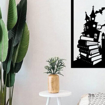 Intra απο ξύλο plywood  Χρώμα wenge 3mm-4mm πάχος - Halloween Horrors in This House Metal Δίασταση 40x50 cm INTRAFABR-99566858 - Image 2