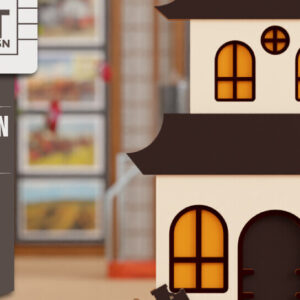 Intra απο ξύλο plywood  Χρώμα wenge 3mm-4mm πάχος - Halloween House 3D Πολυεπίπεδη κοπή Δίασταση 20x25 cm INTRAFABR-72053540