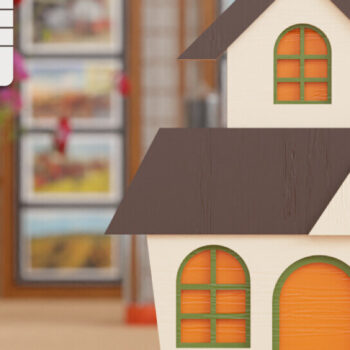 Intra απο ξύλο plywood Χρώμα wenge 3mm-4mm πάχος - Halloween House 3D Πολυεπίπεδη κοπή Δίασταση 20x25 cm INTRAFABR-72053635 - Image 2