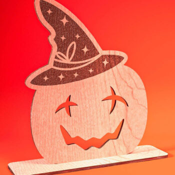 Intra απο ξύλο plywood Χρώμα wenge 3mm-4mm πάχος - Halloween Jack O Lantern Decor Δίασταση 15x15 cm INTRAFABR-122960192 - Image 1