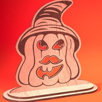 Intra απο ξύλο plywood  Χρώμα wenge 3mm-4mm πάχος - Halloween Jack O Lantern Decor Δίασταση 15x15 cm INTRAFABR-123092599 - Image 9