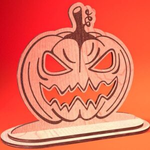 Intra απο ξύλο plywood  Χρώμα wenge 3mm-4mm πάχος - Halloween Jack O Lantern Decor Δίασταση 15x15 cm INTRAFABR-122961291