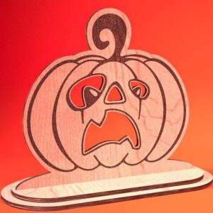 Intra απο ξύλο plywood  Χρώμα wenge 3mm-4mm πάχος - Halloween Jack O Lantern Decor Δίασταση 15x15 cm INTRAFABR-122961294