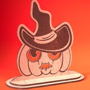 Intra απο ξύλο plywood  Χρώμα wenge 3mm-4mm πάχος - Halloween Jack O Lantern Decor Δίασταση 15x15 cm INTRAFABR-122961299