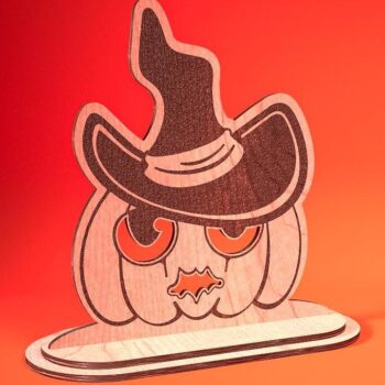 Intra απο ξύλο plywood Χρώμα wenge 3mm-4mm πάχος - Halloween Jack O Lantern Decor Δίασταση 15x15 cm INTRAFABR-122961299 - Image 1