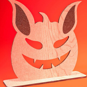 Intra απο ξύλο plywood Χρώμα wenge 3mm-4mm πάχος - Halloween Jack O Lantern Decor Δίασταση 15x15 cm INTRAFABR-123092539 - Image 7