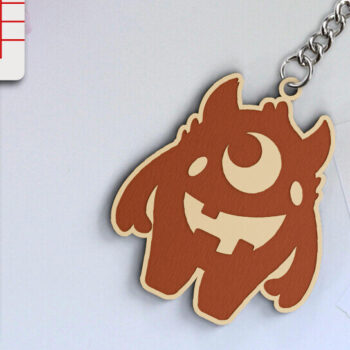 Intra απο ξύλο plywood  Χρώμα wenge 3mm-4mm πάχος - κοπής λέιζερ για Halloween Key Chain Δίασταση 20x25 cm INTRAFABR-94676206 - Image 1