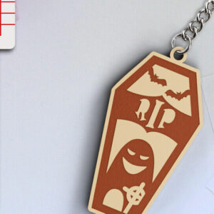 Intra απο ξύλο plywood  Χρώμα wenge 3mm-4mm πάχος - κοπής λέιζερ για Halloween Key Chain Δίασταση 20x25 cm INTRAFABR-94676569