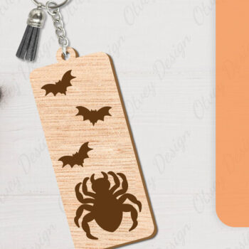 Intra απο ξύλο plywood Χρώμα wenge 3mm-4mm πάχος - με μπρελόκ αποκριών Δίασταση 4x4 cm INTRAFABR-108374562 - Image 5