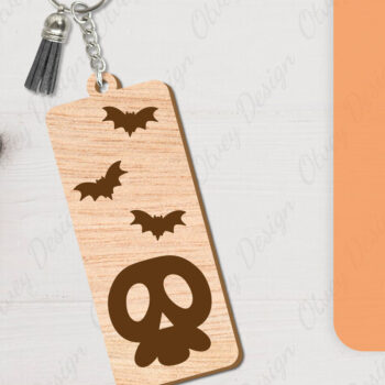 Intra απο ξύλο plywood Χρώμα wenge 3mm-4mm πάχος - με μπρελόκ αποκριών Δίασταση 4x4 cm INTRAFABR-108374562 - Image 7