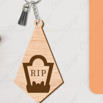 Intra απο ξύλο plywood Χρώμα wenge 3mm-4mm πάχος - με μπρελόκ αποκριών Δίασταση 4x4 cm INTRAFABR-108373213 - Image 11