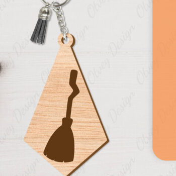 Intra απο ξύλο plywood Χρώμα wenge 3mm-4mm πάχος - με μπρελόκ αποκριών Δίασταση 4x4 cm INTRAFABR-108373213 - Image 12