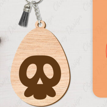 Intra απο ξύλο plywood Χρώμα wenge 3mm-4mm πάχος - με μπρελόκ αποκριών Δίασταση 4x4 cm INTRAFABR-108373849 - Image 7