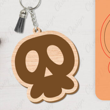 Intra απο ξύλο plywood Χρώμα wenge 3mm-4mm πάχος - με μπρελόκ αποκριών Δίασταση 4x4 cm INTRAFABR-108374235 - Image 7