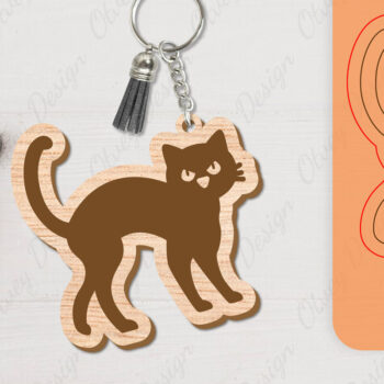 Intra απο ξύλο plywood Χρώμα wenge 3mm-4mm πάχος - με μπρελόκ αποκριών Δίασταση 4x4 cm INTRAFABR-108374235 - Image 8