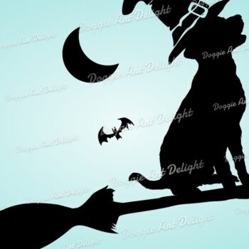 Intra απο ξύλο plywood  Χρώμα wenge 3mm-4mm πάχος - Halloween Labrador Puppy Spooky Dog Δίασταση 15x15 cm INTRAFABR-110251923 - Image 1